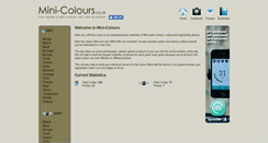 Desktop Screenshot of mini-colours.co.uk