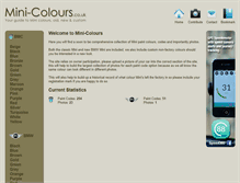 Tablet Screenshot of mini-colours.co.uk